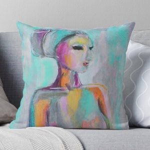 Throw Pillow Cover of Original Design 16" x 16"